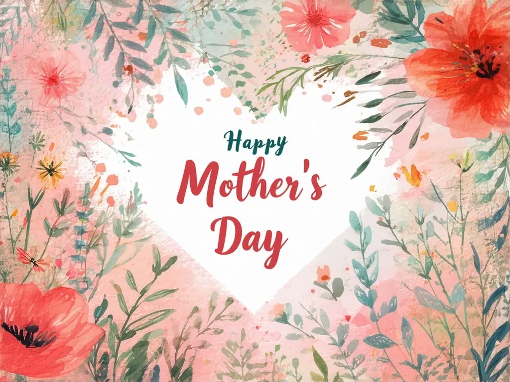 Happy Mother's Day floral image
